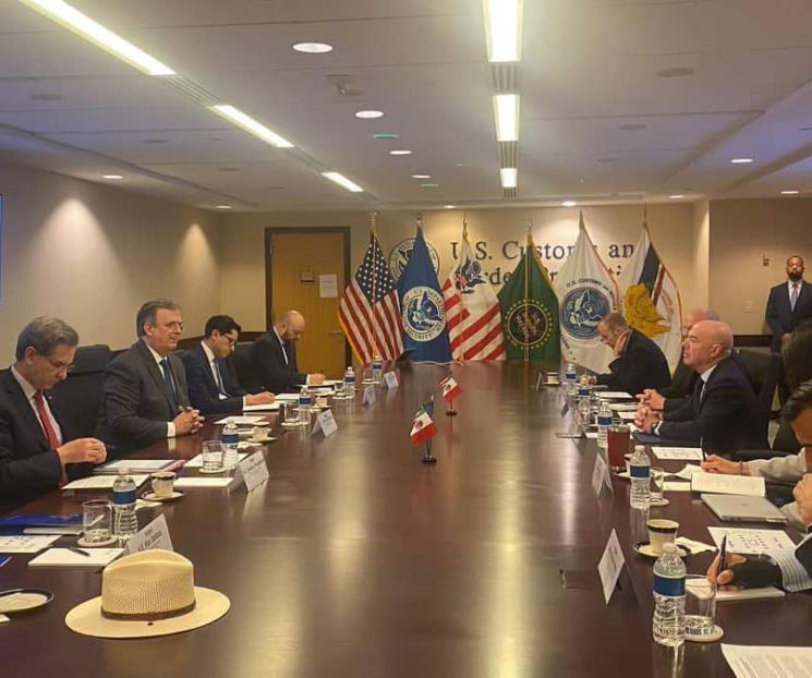 Ebrard y Mayorkas hablan de seguridad y migración