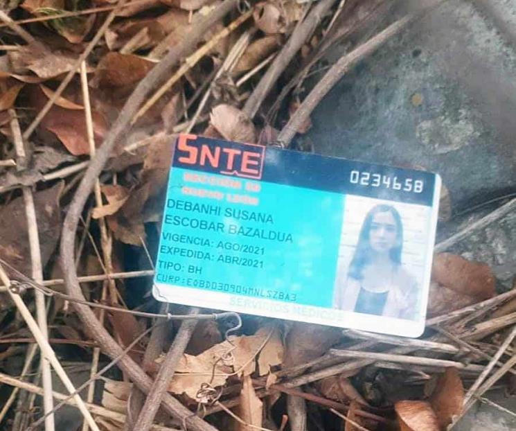 Extravió hace varios meses Debanhi credencial encontrada