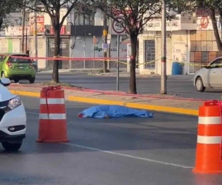 Muere atropellada mujer en Escobedo