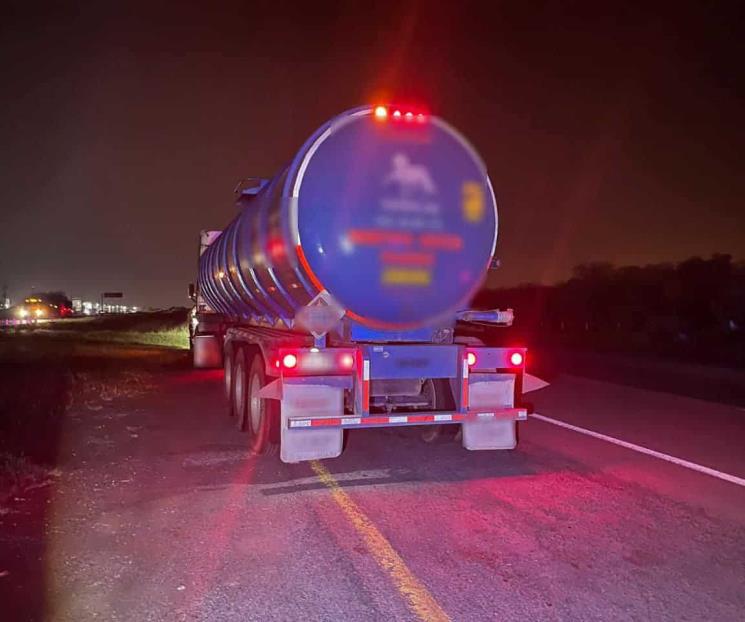 Cae con combustible robado
