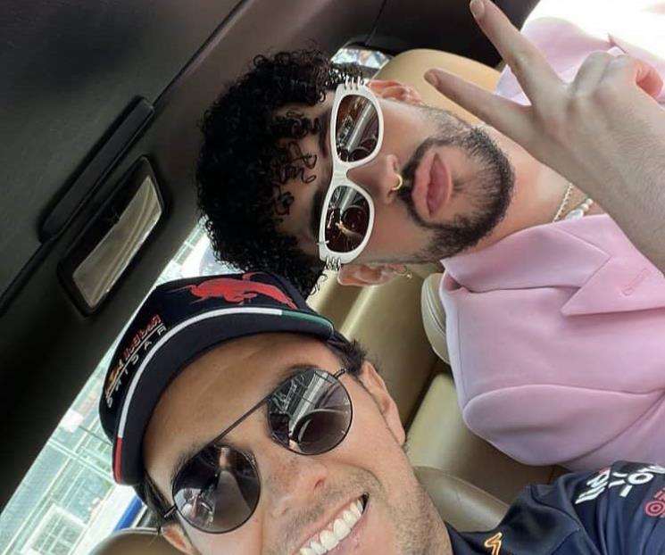 Convive Checo con Bad Bunny previo a GP de Miami