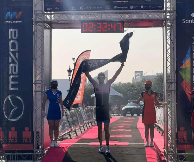 Logra Saraoni triunfo en Ironman 70.3