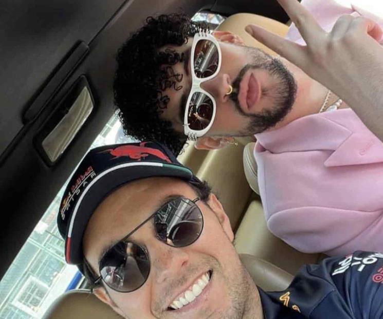 Convive Checo con Bad Bunny previo a GP de Miami