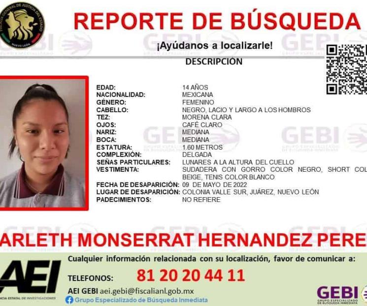 Desaparece otra menor en Juárez
