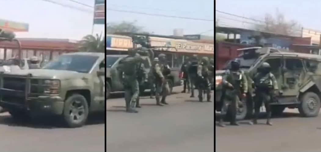 Circula convoy de fuerzas federales en Nueva Italia