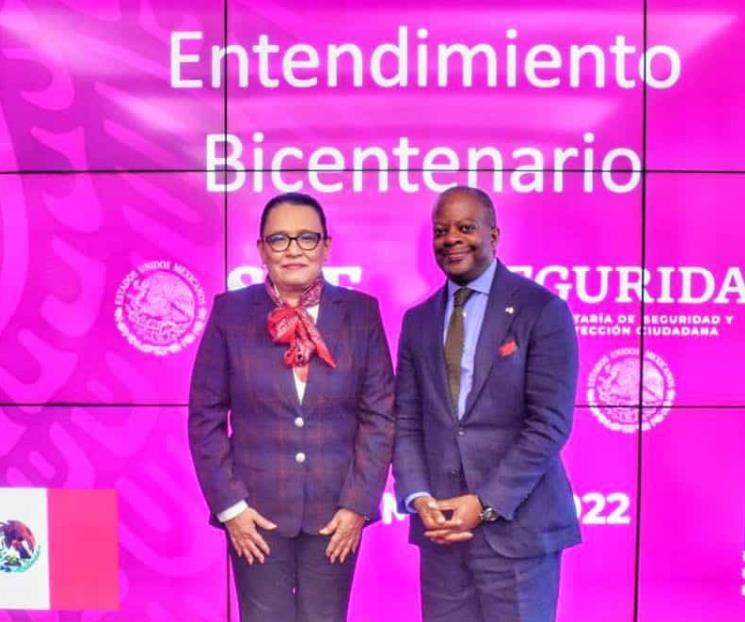 Se reúne secretaria de Seguridad con delegación de EU