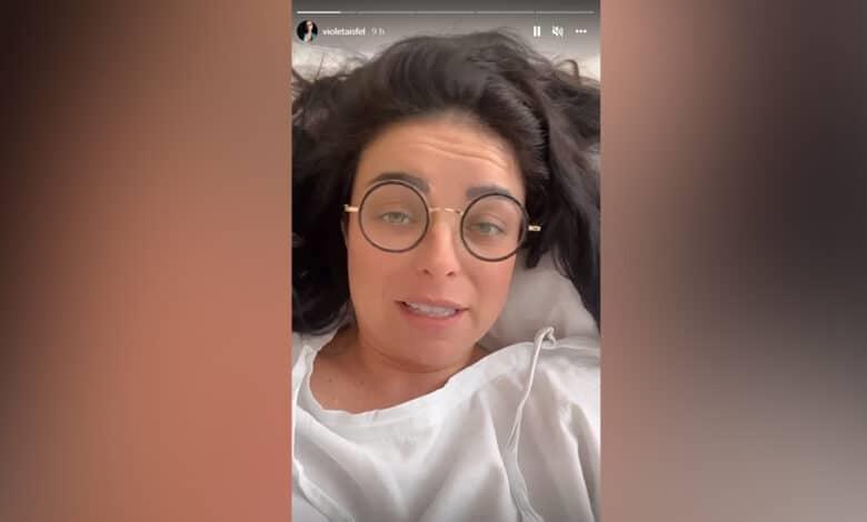 Violeta Isfel fue a parar al hospital