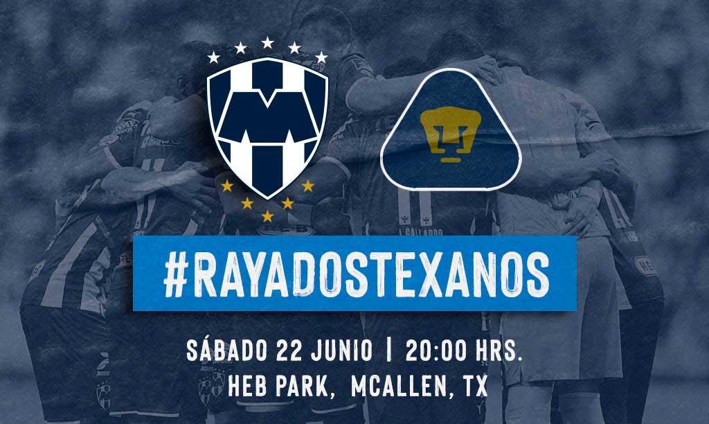 Tendrá Rayados amistoso ante Pumas en junio
