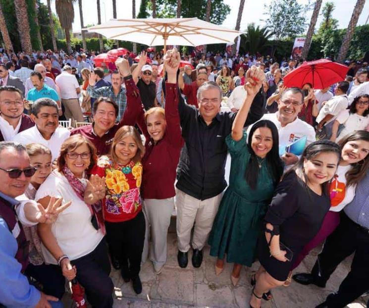 ¡Presidente!, ¡presidente!, gritan en Durango a Ebrard