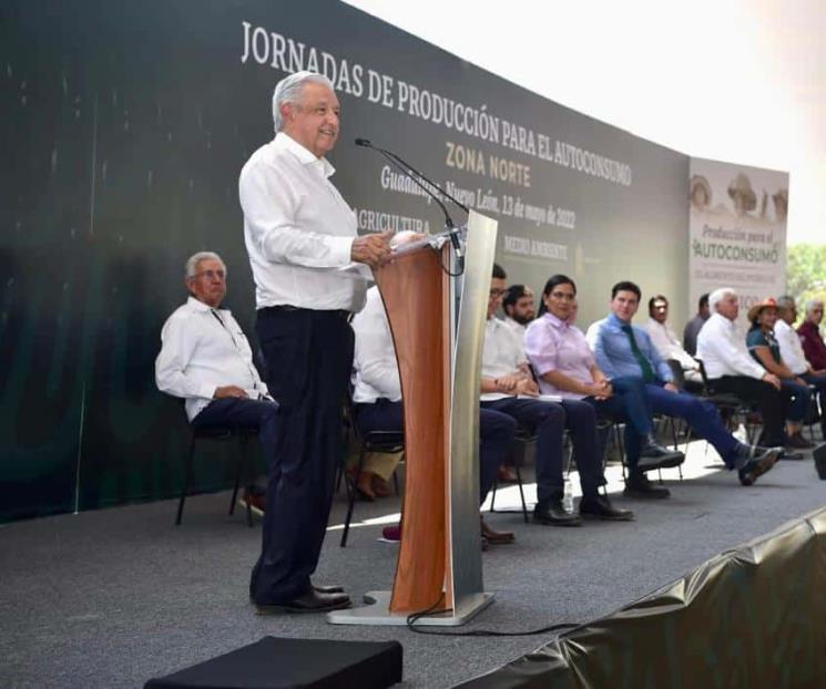 Invita AMLO a autoproducir los alimentos que se consumen