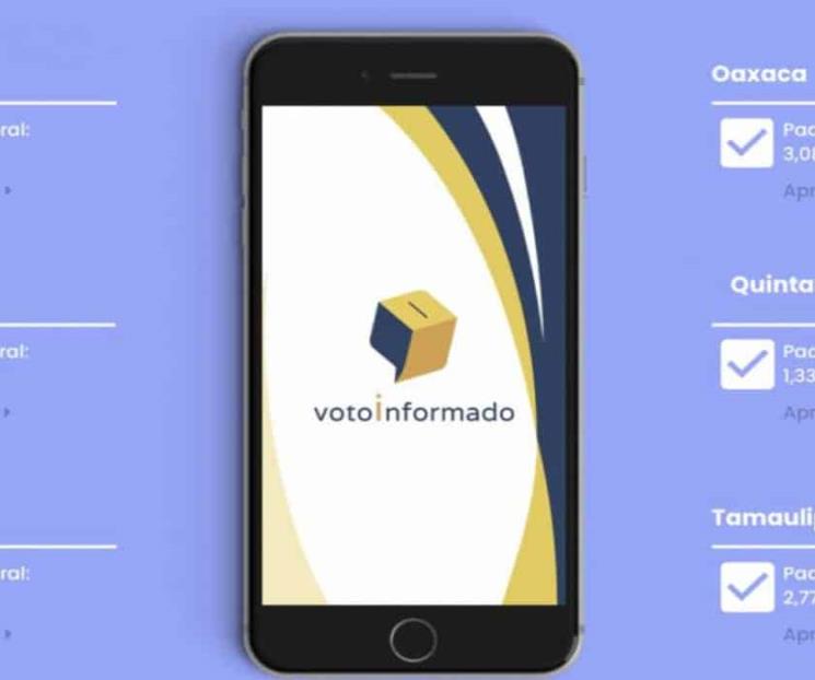 Presentan el sitio web Voto Informado Presentan el sitio web Voto Informado