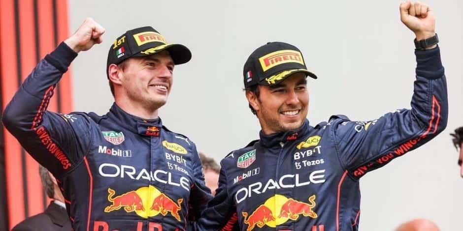 Quiere Max Verstappen renovación de Checo Pérez