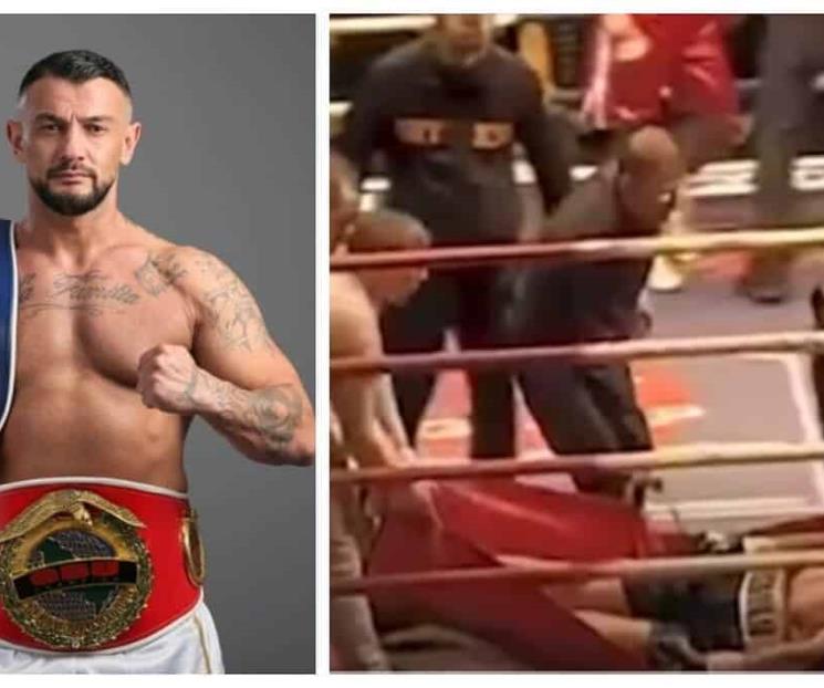 Muere boxeador en plena pelea