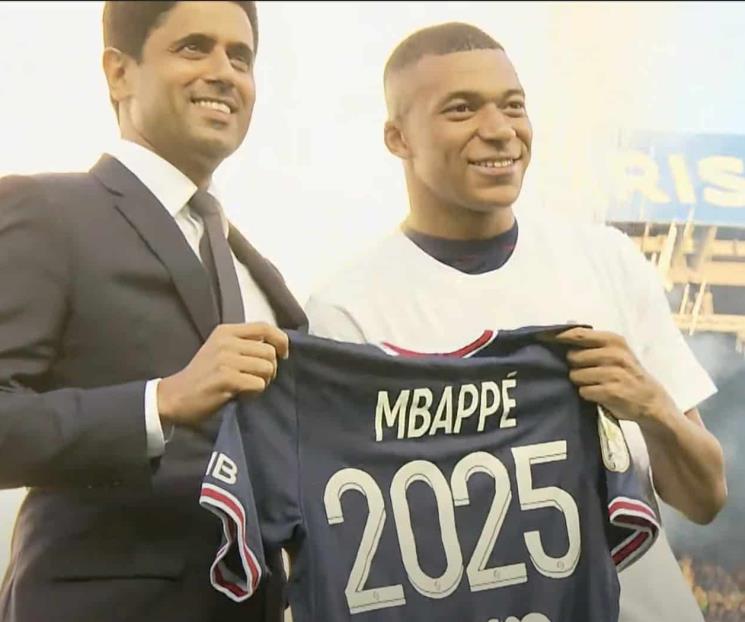 Confirma PSG renovación de Mbappé hasta 2025