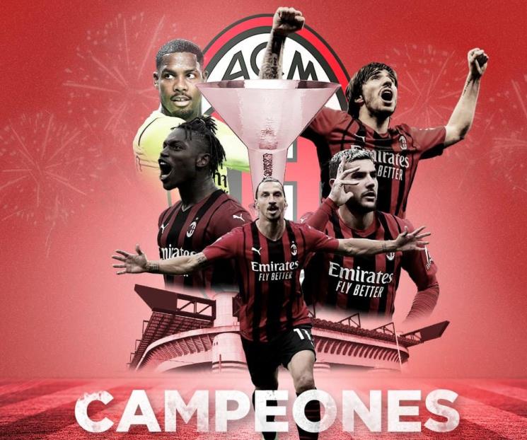 Se corona el AC Milán en la Serie A de Italia