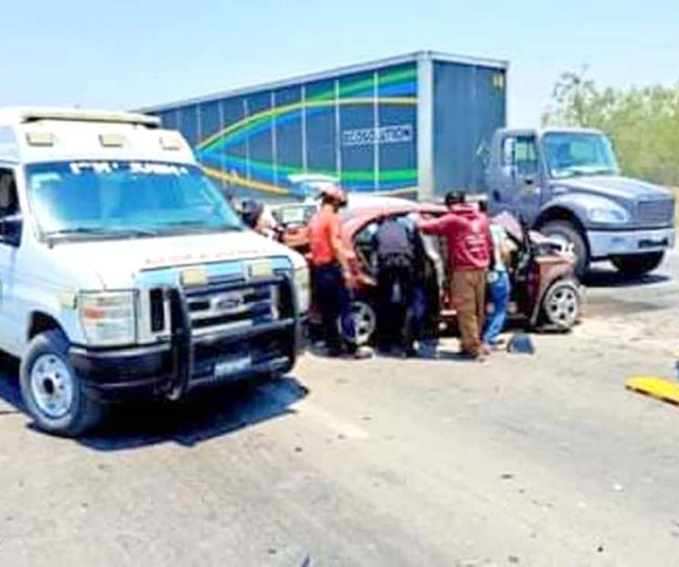 Choque deja dos lesionados