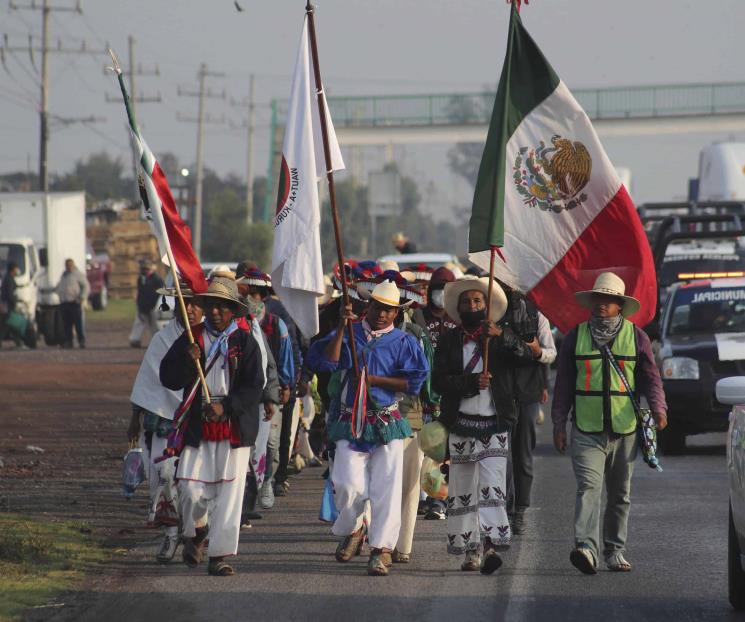 Llega caravana wixárika a Ixtlahuaca