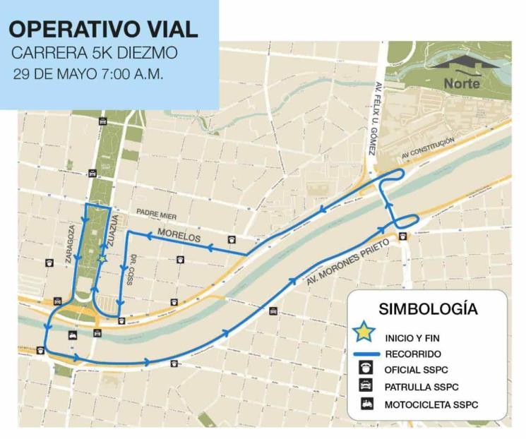 Habrá operativo vial por carreras