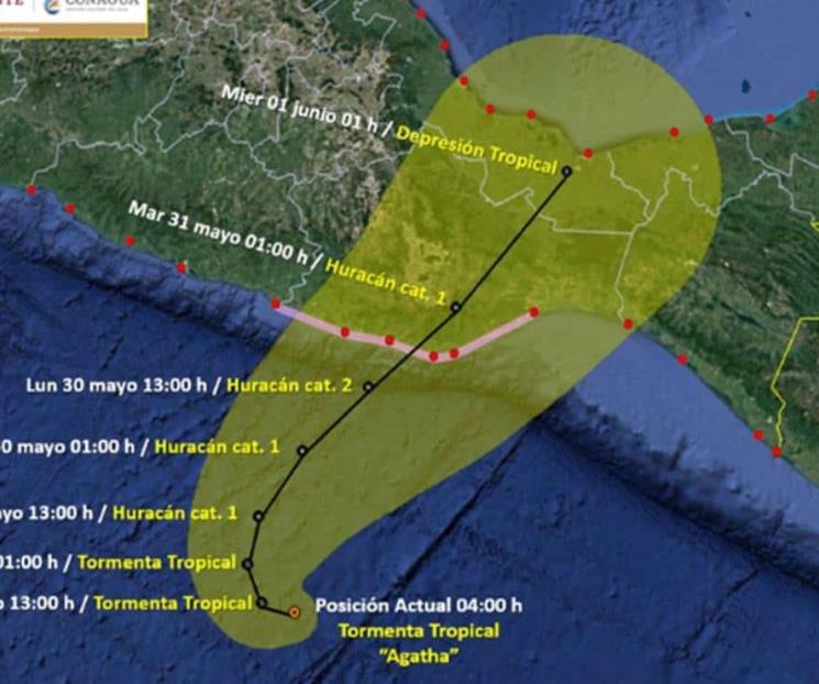 Se forma primera tormenta tropical Agatha en el Pacífico Se forma primera tormenta tropical Agatha en el Pacífico