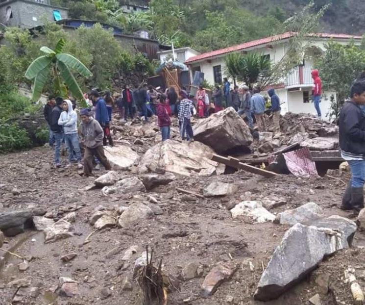 Reportan desaparecidos y afectaciones por Agatha en Oaxaca