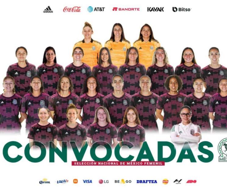Van 6 de Rayadas y 5 de Tigres al TRI Femenil