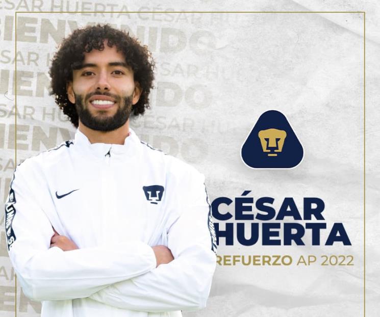 Confirma Pumas al Chino Huerta