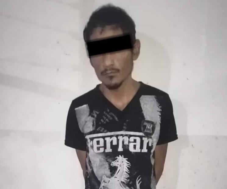 Detienen a hombre por portar droga