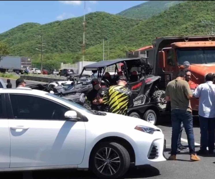 Se registra carambola en Allende