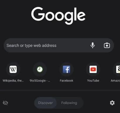 Google Chrome 102 para Android cambiará página de inicio