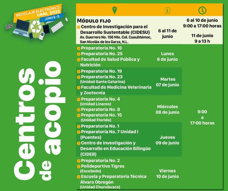 Invita UANL a campaña de reciclaje electrónico con causa