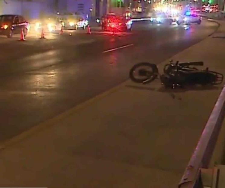 Muere motociclista tras derrapar en Santa Catarina