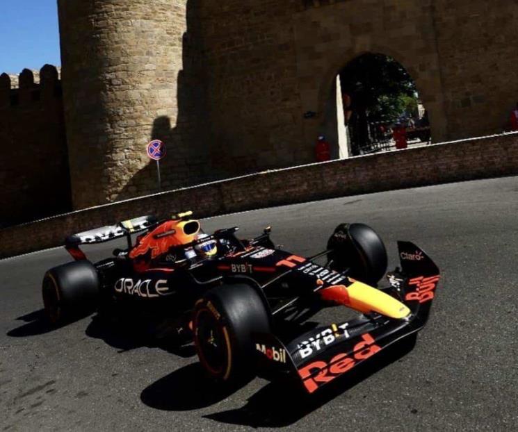 Problema de motor evitó pole de Checo Pérez en Azerbaiyán