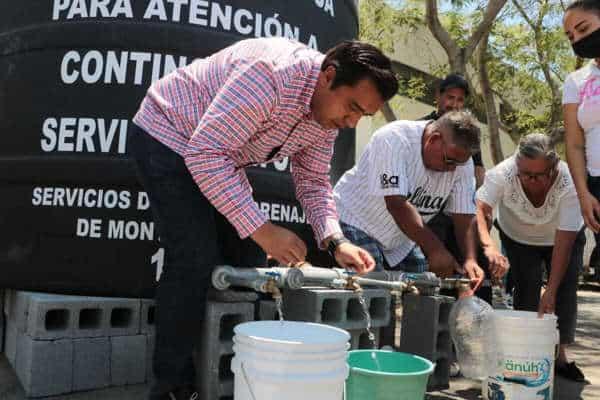 Seguirán apoyando en SC con tanques del vital líquido