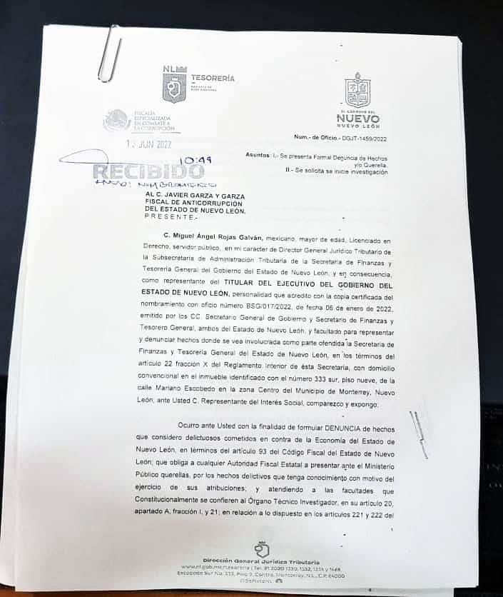 Denuncia Estado a Chefo y Carlos de la Fuente
