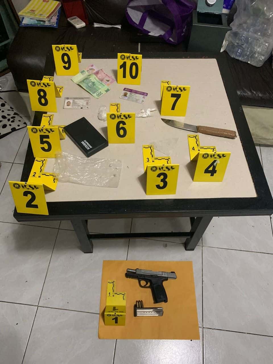 Arrestaron a un hombre y aseguraron droga, un arma de fuego y cartuchos hábiles durante el cateo
