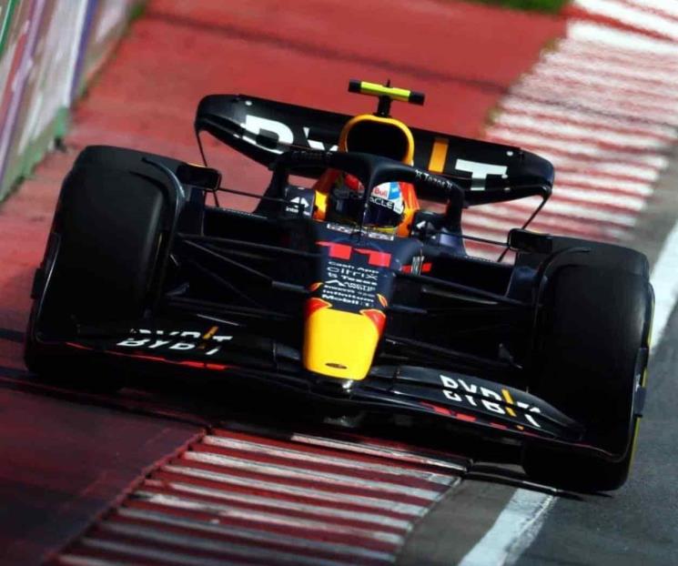 Termina Checo en la P11 en práctica;  lideró Verstappen