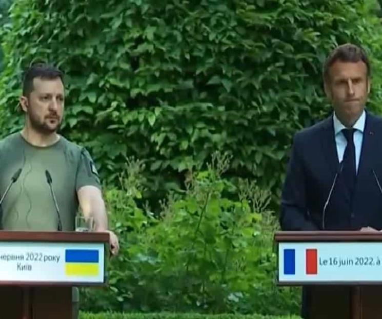 Respaldan líderes europeos a Zelenskiy con visita a Ucrania