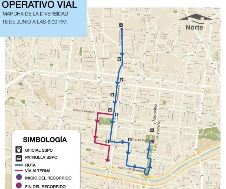 Implementará Mty operativo vial por marcha de la diversidad