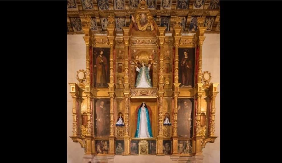 Entregan restaurado Retablo Principal en iglesia
