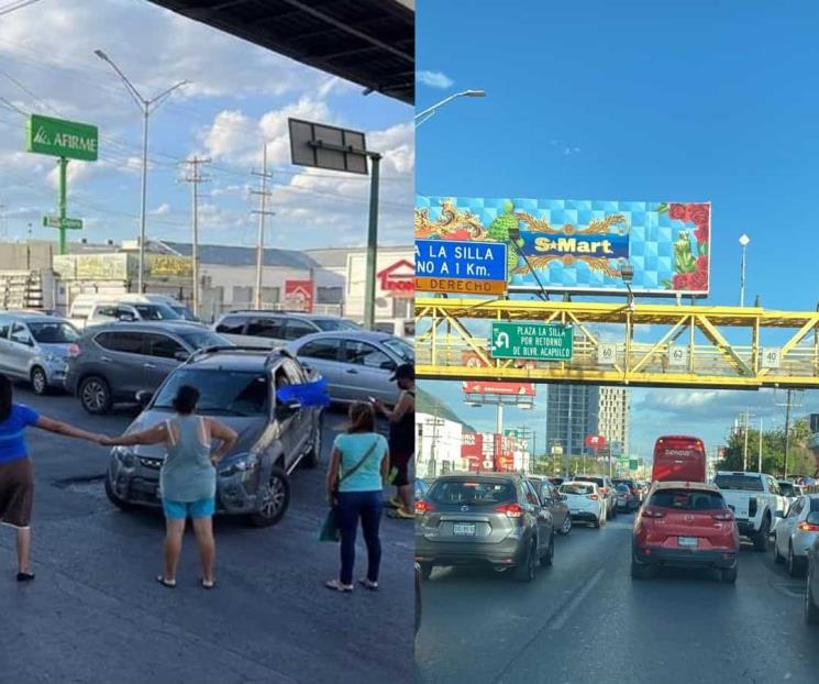 Vuelven a bloquear Garza Sada por falta de agua