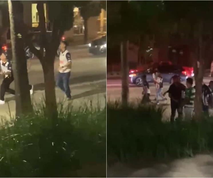 Reportan violencia en el Santos-Rayados