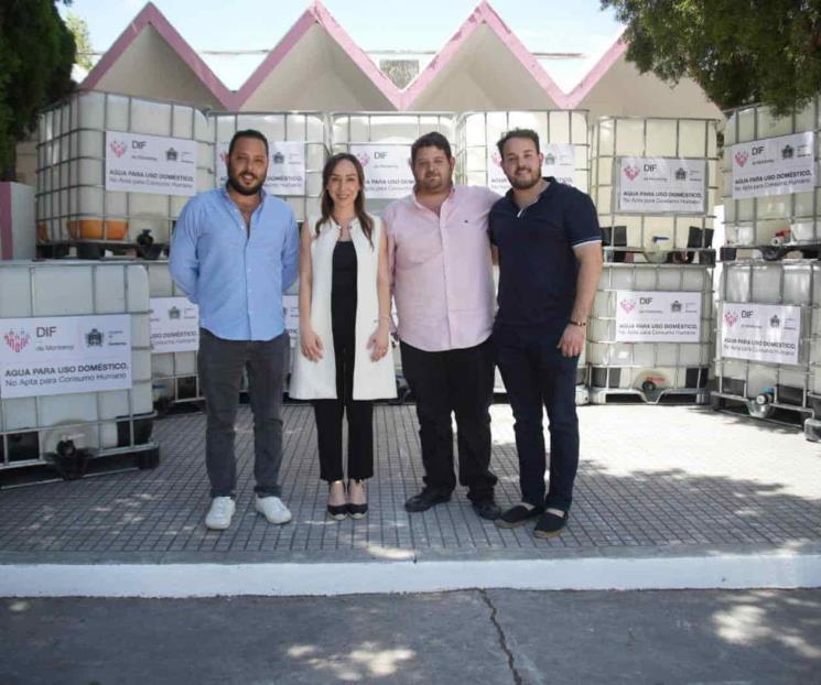 Instalará DIF regio tambos con agua en Centros de Bienestar