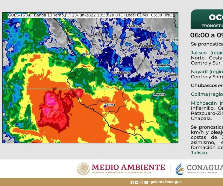 Este jueves habrá lluvias intensas por Celia
