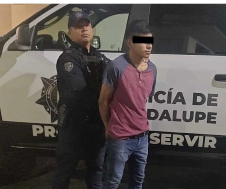 Lo detienen por golpear a su pareja en Guadalupe