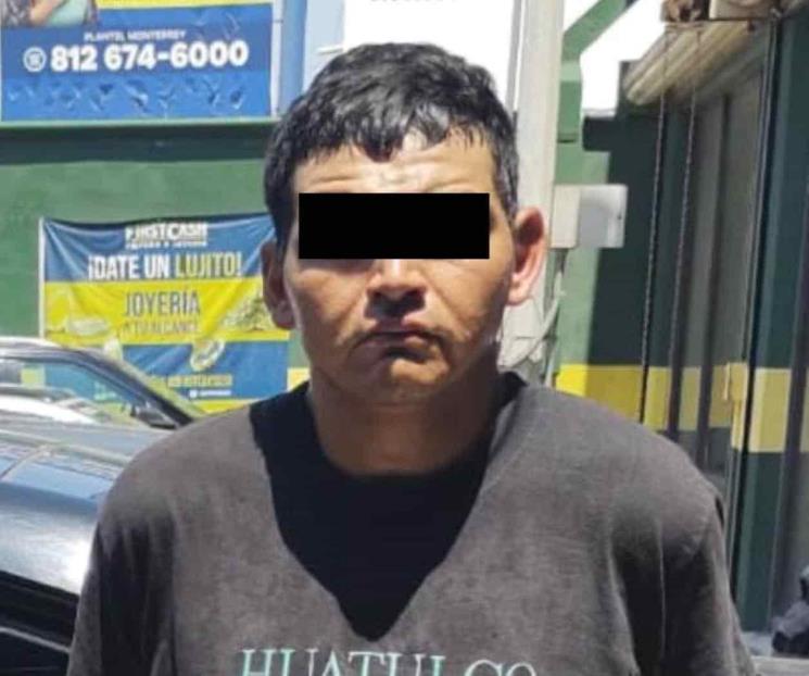 Cae por robo a negocio en Monterrey