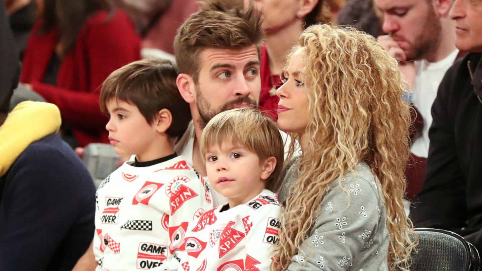 Foto de la familia en un partido de Basketball en Nueva York, 2017