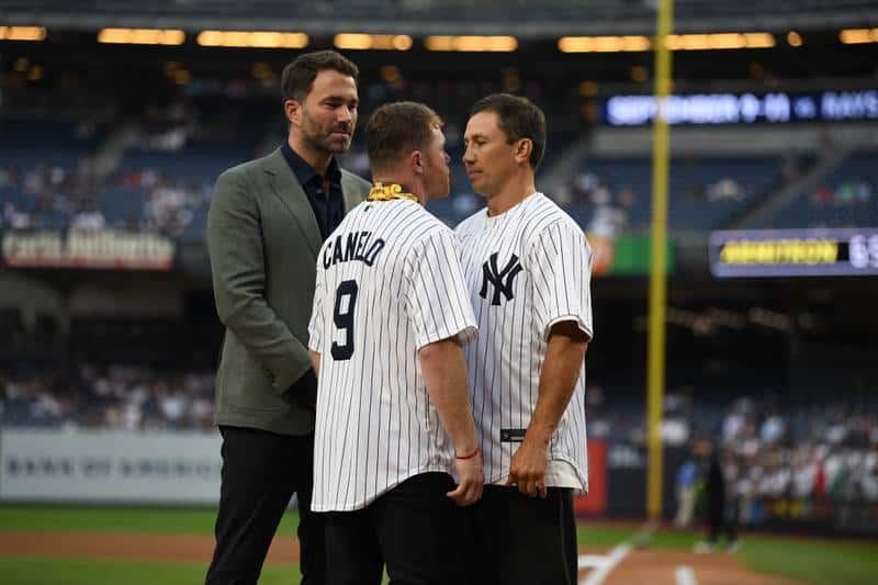 Se topan GGG y  Canelo en el Yankee Stadium