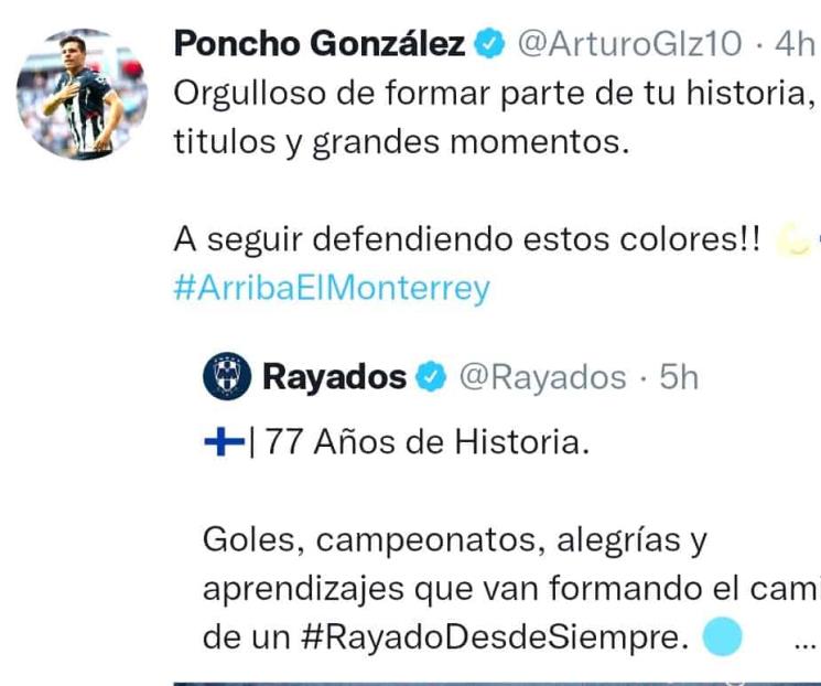 Ponchito González, orgullos de estar en la historia rayada