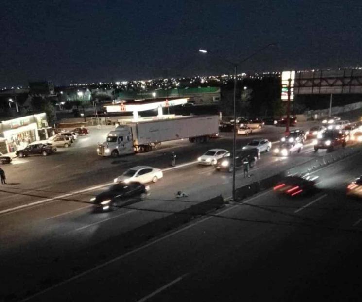 Intenta cruzar Carretera a Laredo, muere atropellado