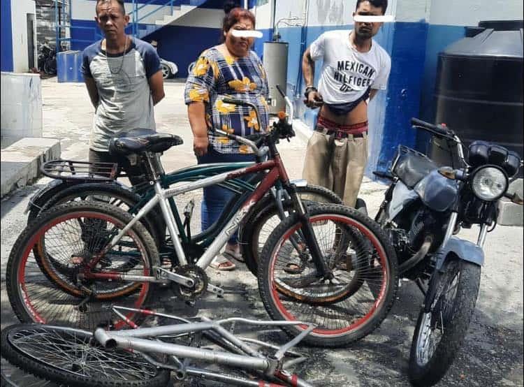 Desmantelan bicis y motos robadas
